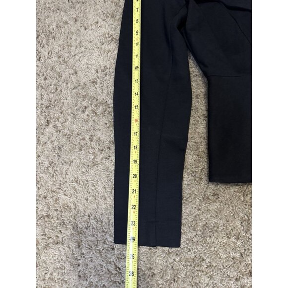 CABI Agency Blazer Jacket Black Snap Button Peplum Ponte Knit Career Office Sz 6 - Picture 11 of 12